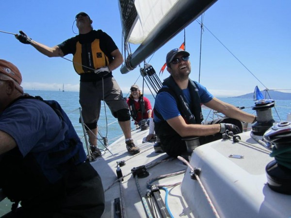 Gabriel sailing on Bodacious+