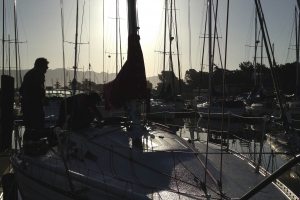 Prepping to leave on Ahi
