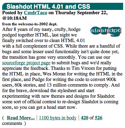 Slashdot CSS
