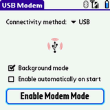 Treo USB Modem software screenshot Treo USB Modem software screenshot