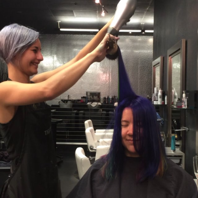 @sabrinafae did an outstanding job on Amanda's hair