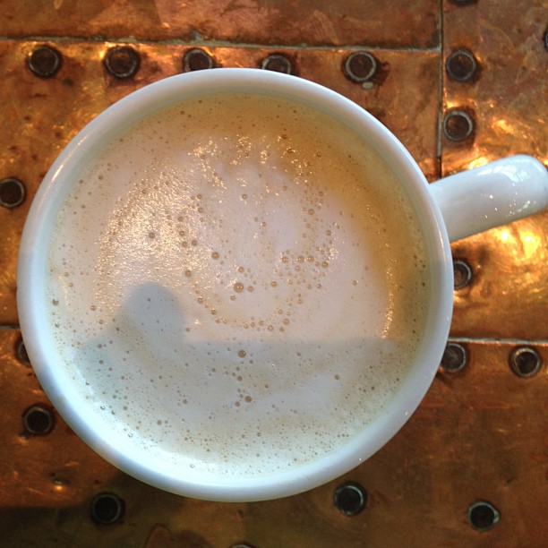 Afternoon work latte at La Scala