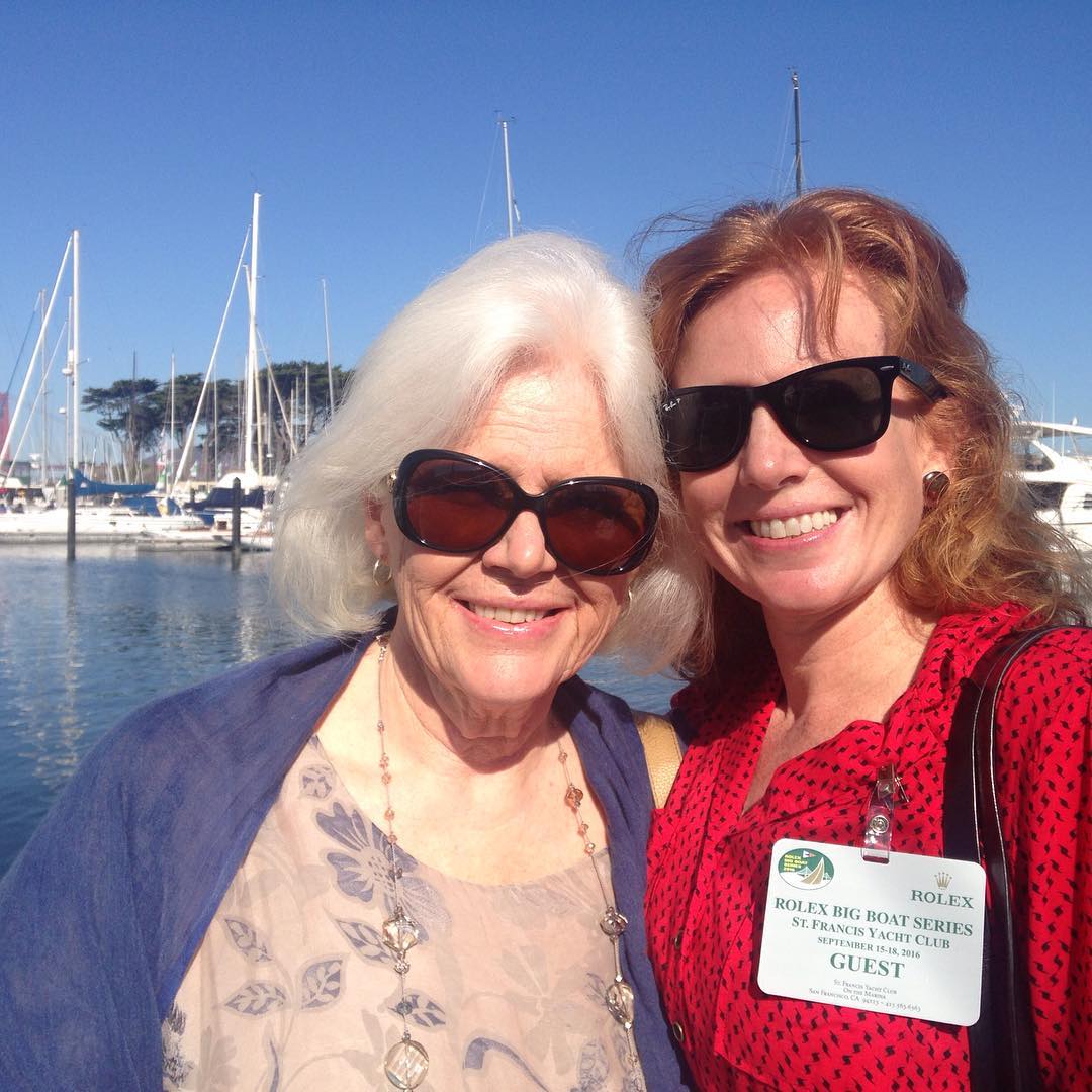 Amber and her mom out for the last day of Rolex Big Boat. We're shooting for a strong finish today, 2nd and 3rd place in our division still up for grabs. :)