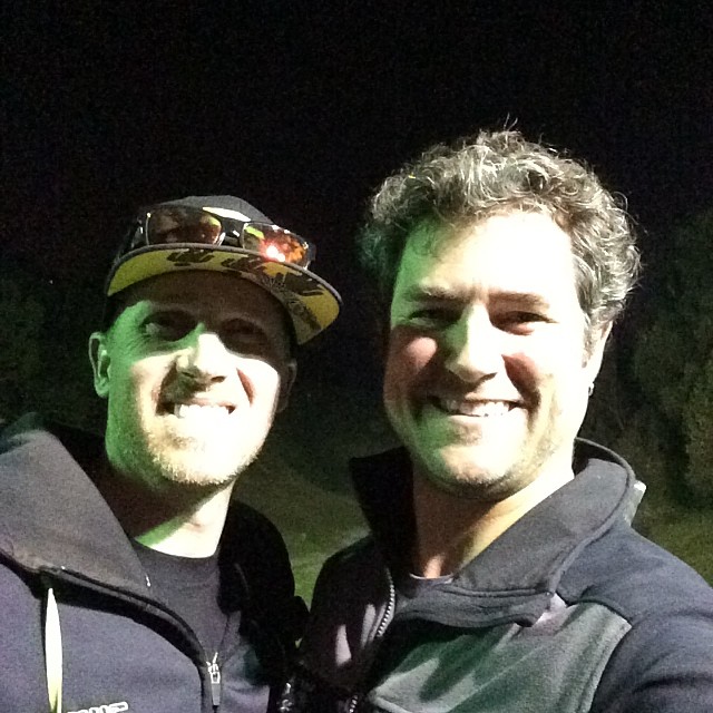 Andy's last night in town... Hitting the range