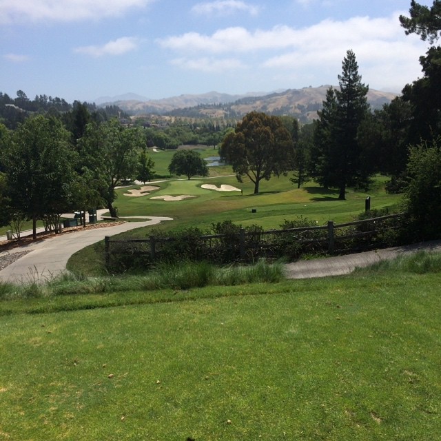 At the CalAutism annual golf Classic. Golfing like a 3 year old :)