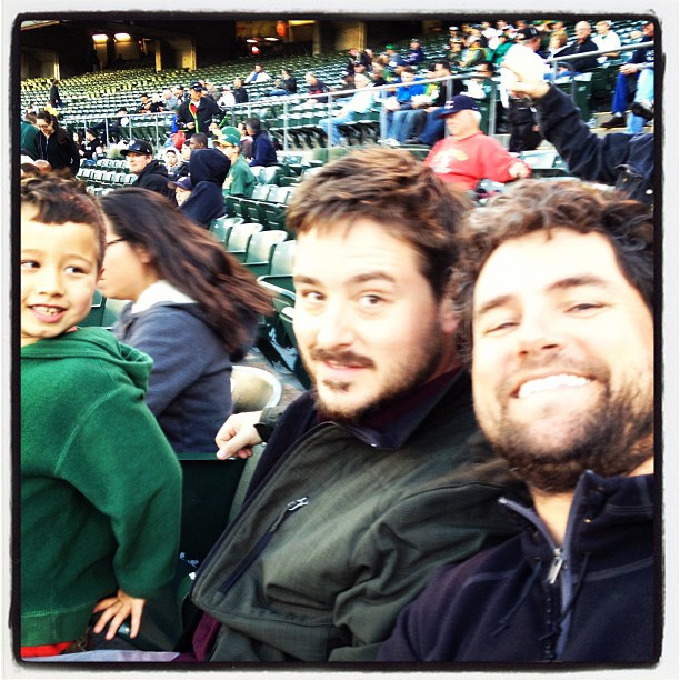 Awesome seats for Jackson's first A's game