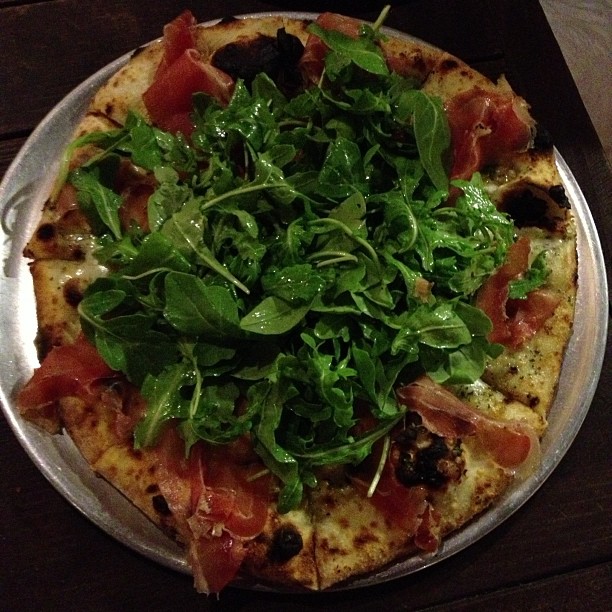 Bianca pizza at the Prospector