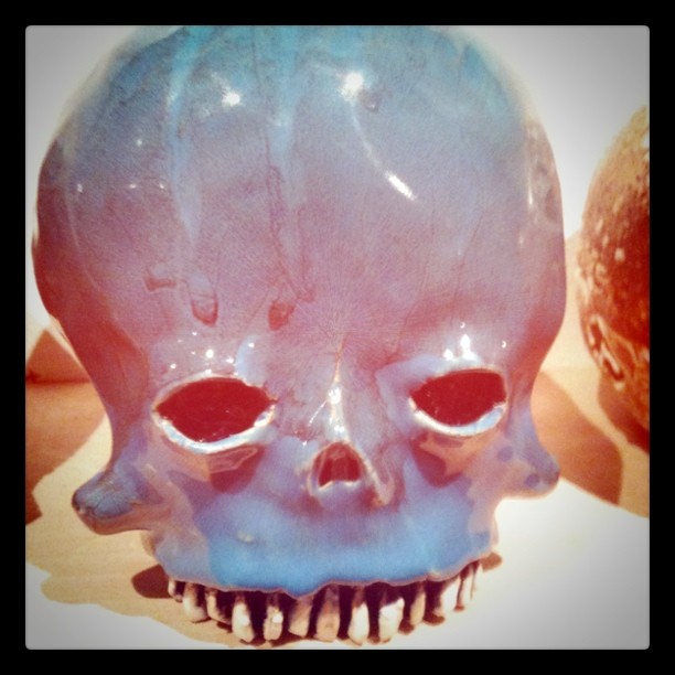 Blue skull