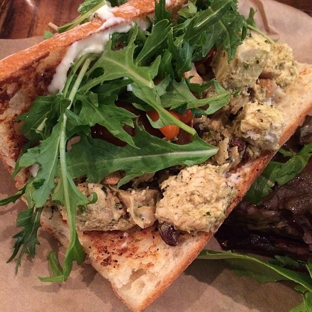 Chicken curry sandwich today :)