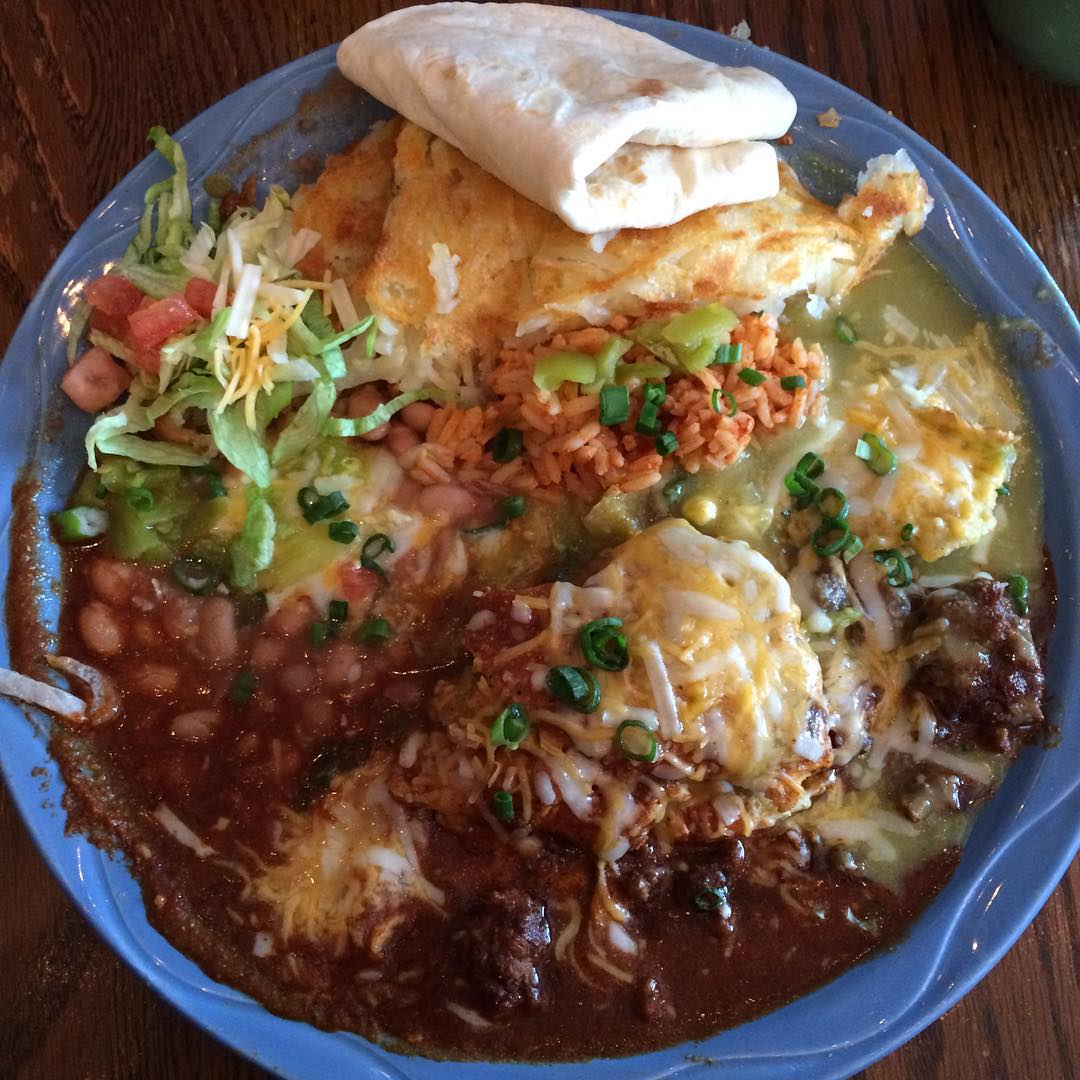 Chiliquiles Christmas style