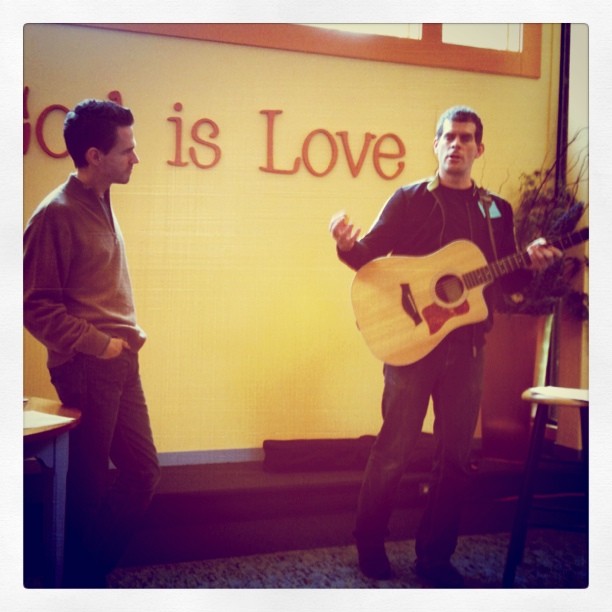Christian Science talk and music by Tom McElroy and Alex Cook