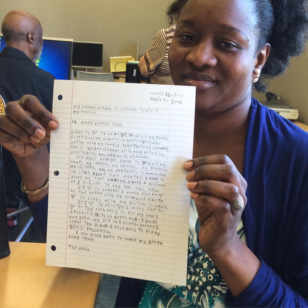 Congratulations to Mame's for the first story she ever wrote.