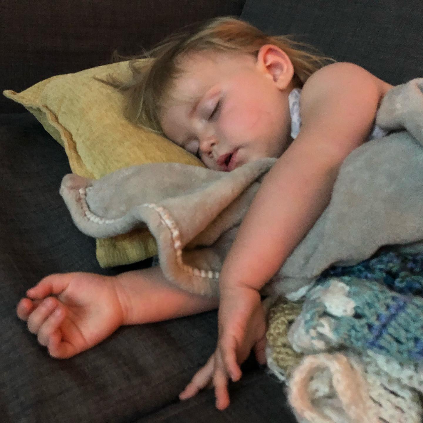 Conked out last night after a lovely long day of play I love my daughter