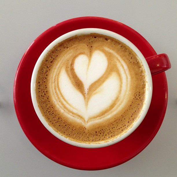 Continuing the tour of fabulous Oakland coffee shops.  Luscious cappuccino here