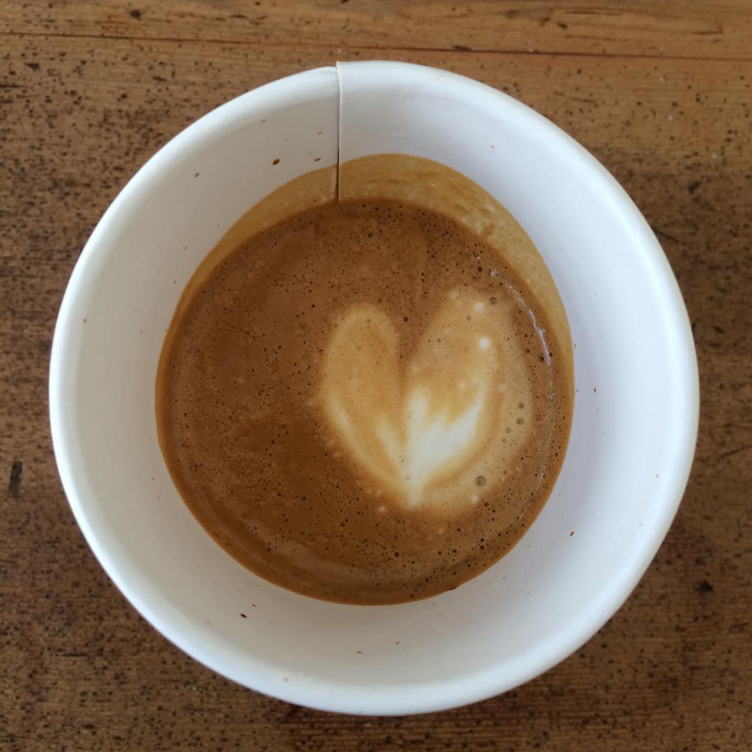 Cortado to go at Blue Bottle