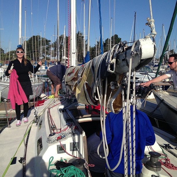 Duxbury lightship ocean race today on Ahi