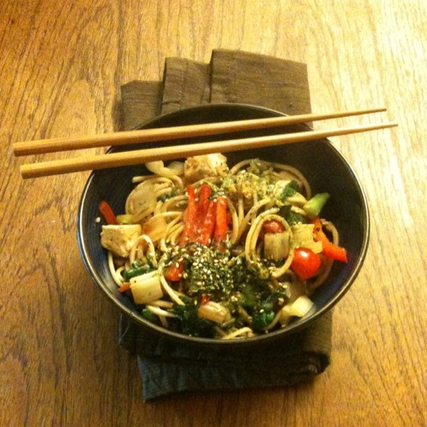 Finished with some fine tamari and nori flakes
