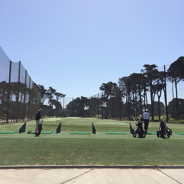 First official golf lesson today, thanks Amanda for the birthday present!