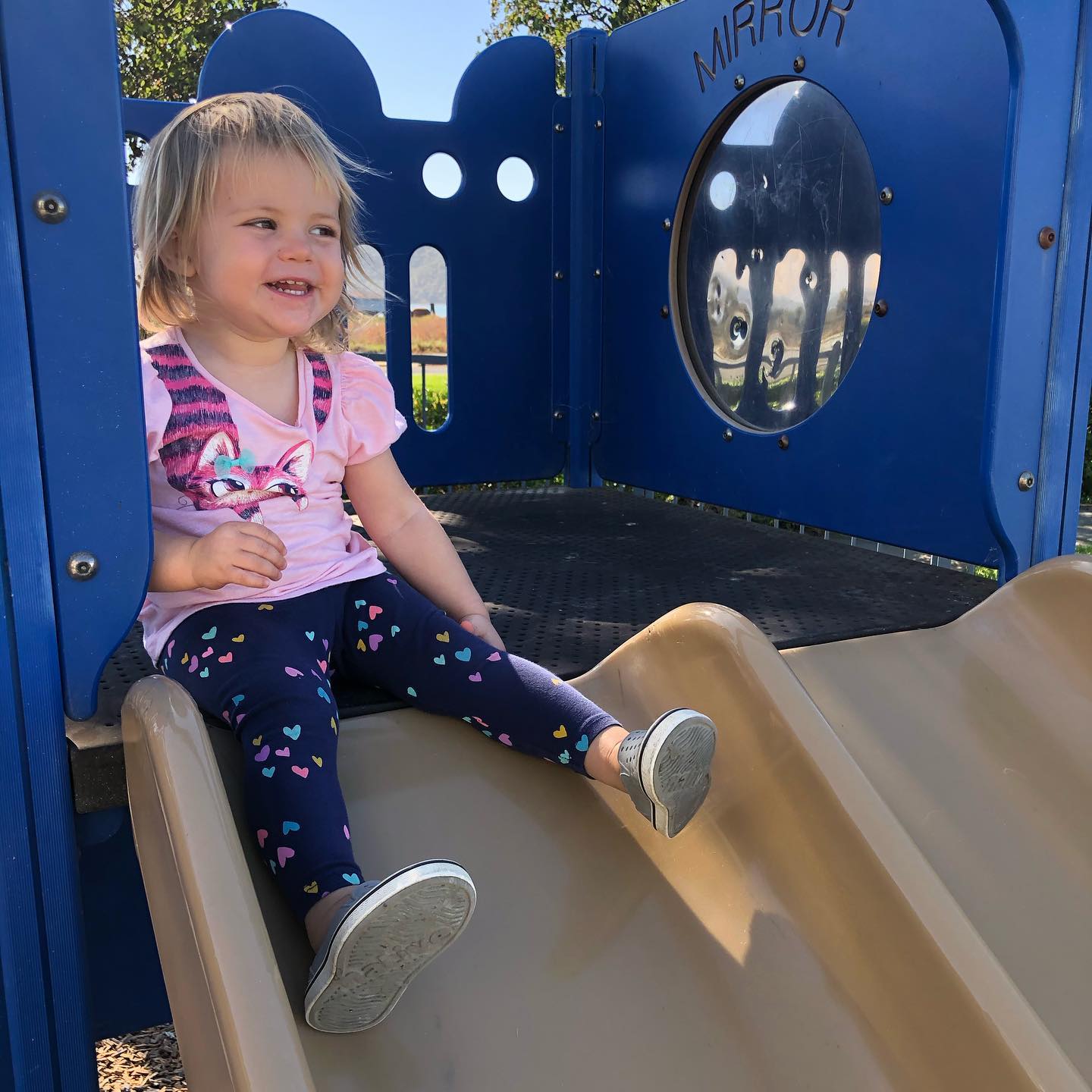 First slide in 6 months. Happy girl!!! :)