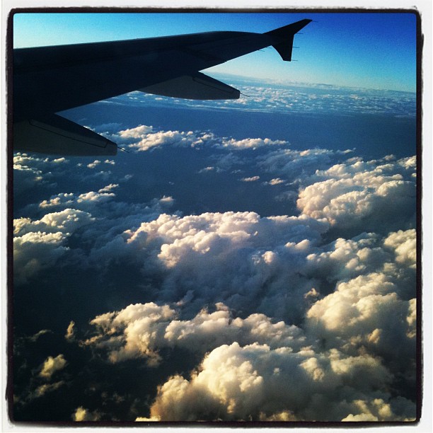 Flying through the clouds