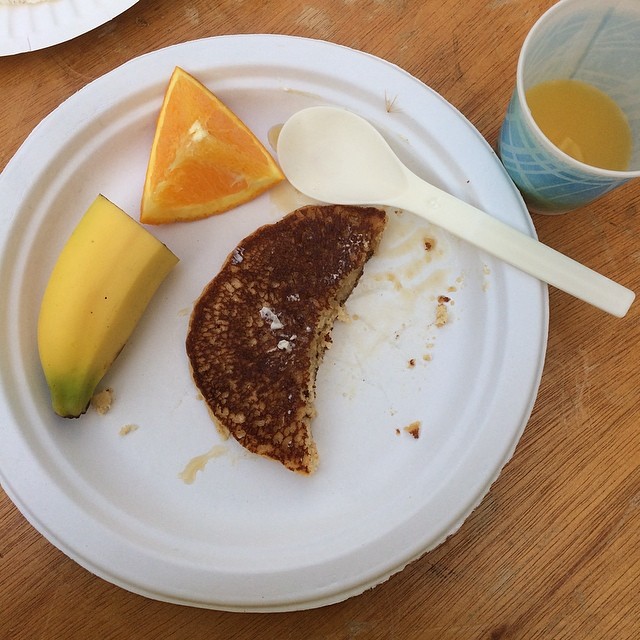 Free pancakes for Bike To Work Day!!! :)