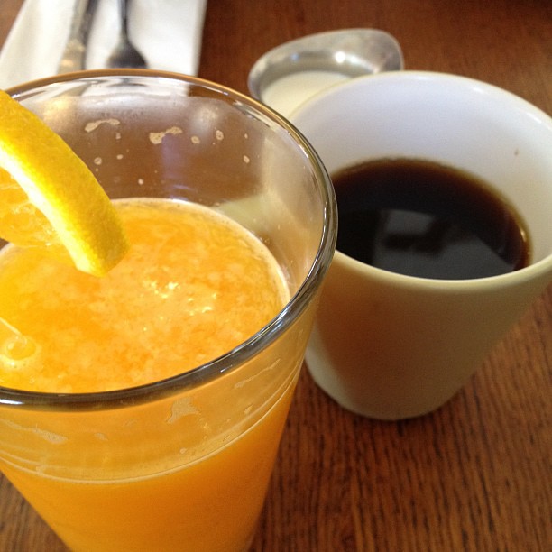 Fresh squeezed orange juice yum