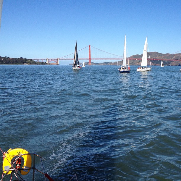 Getting ready to head out the Gate for the Farallones :)