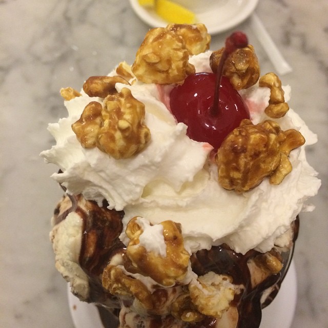 Great finish to day 2 of Big Boat - sundae of the month at Fentons