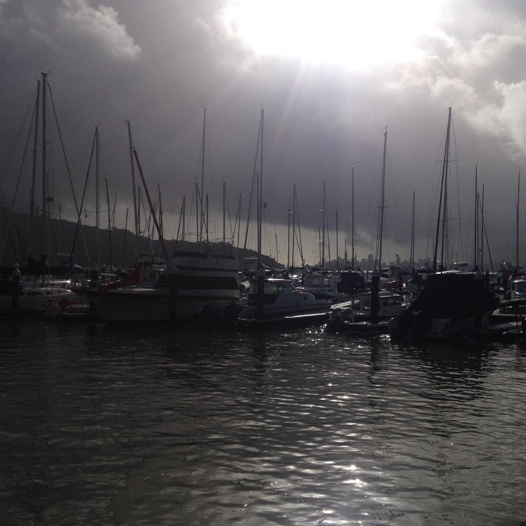 Hopefully the sun will stay today. On Express 37 Stewball for day 2 of CYC Midwinters.