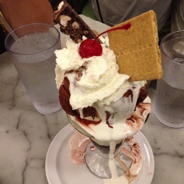 It's a new month - Fentons serves up a s'mores sundae. Tasty!