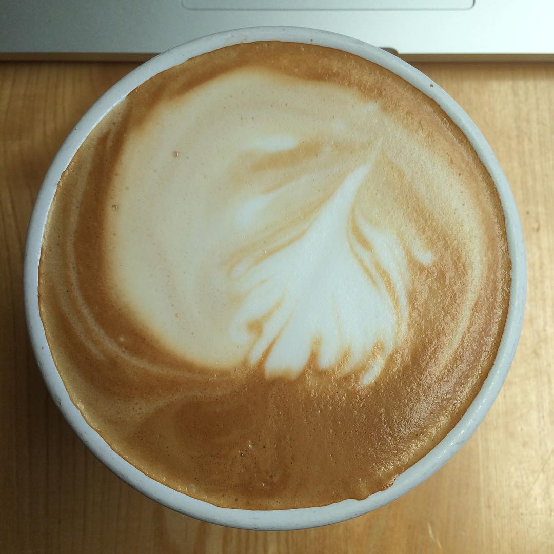 It's been a while. On deadline latte.