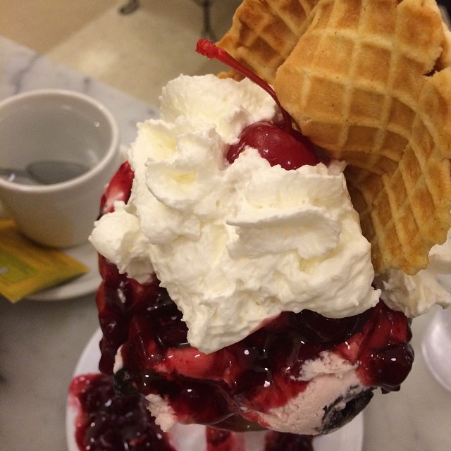 Just zowie! Sundae of the month at Fenton's "Lucky You"