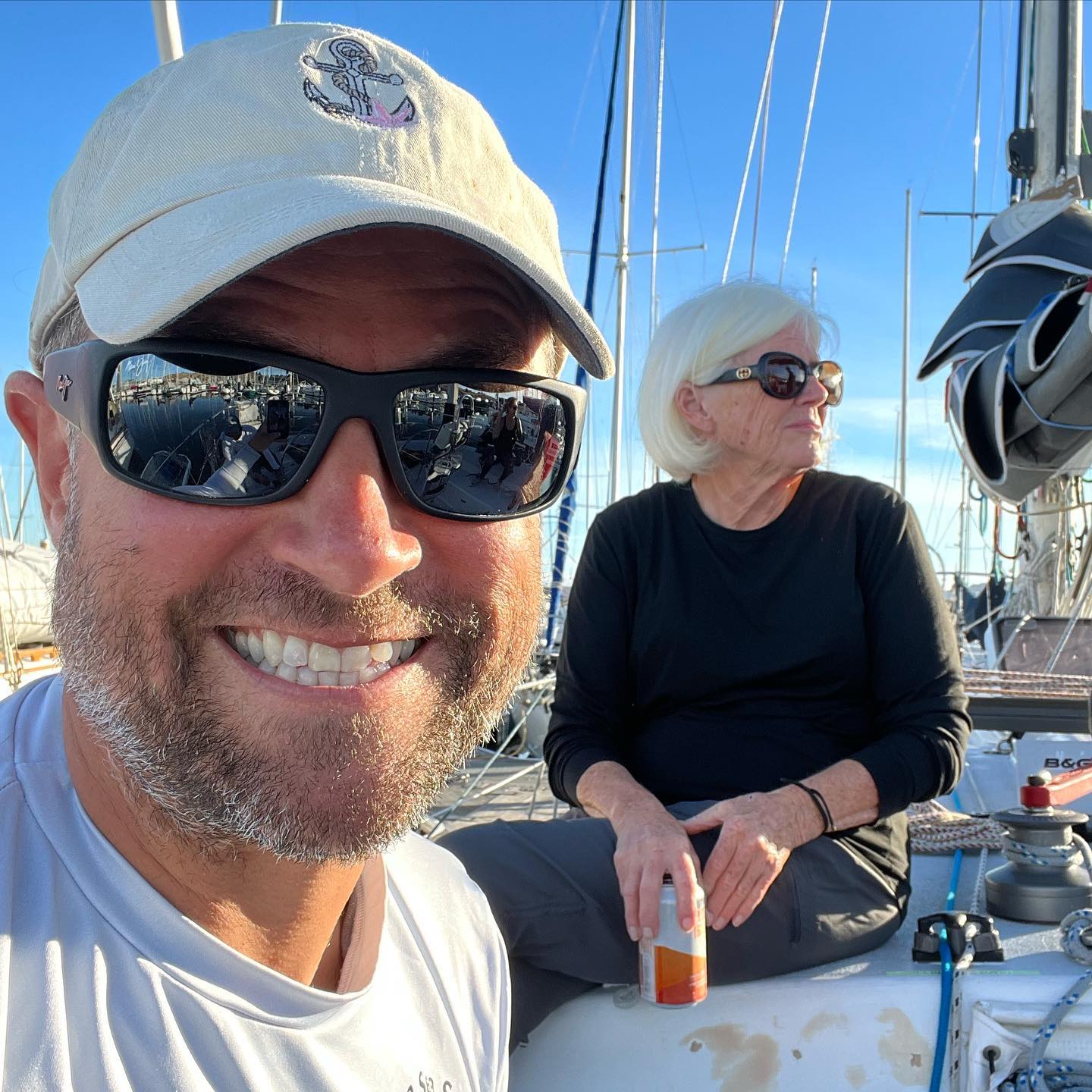 Last RYC beer can of the season on Cal 39 Sea Star