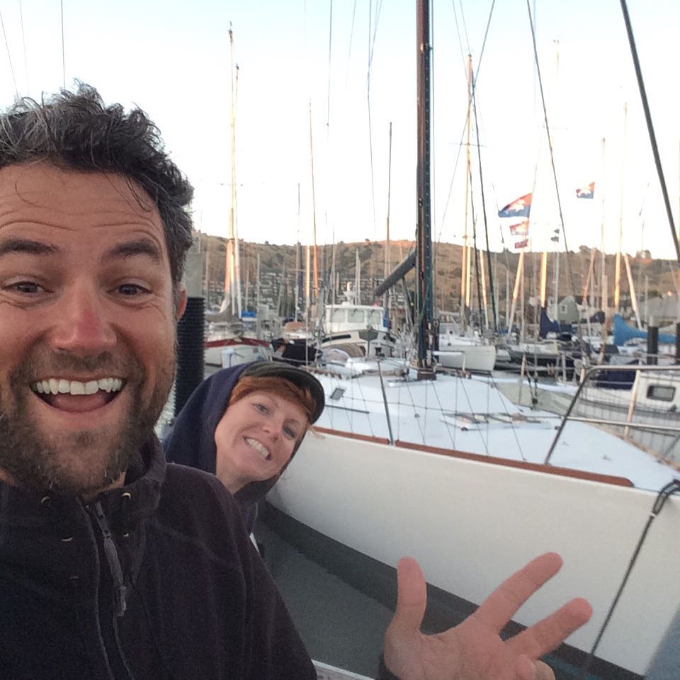 Limitless in her new home for the next 20 days, the same slip that Stewball (the Express 37 I normally race on) lives. Crazy and awesome! :)