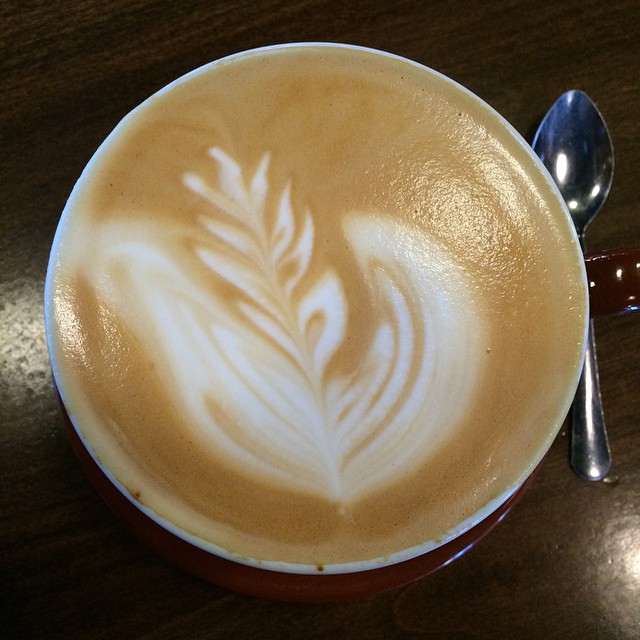 Lovely Blue Bottle latte for breakfast