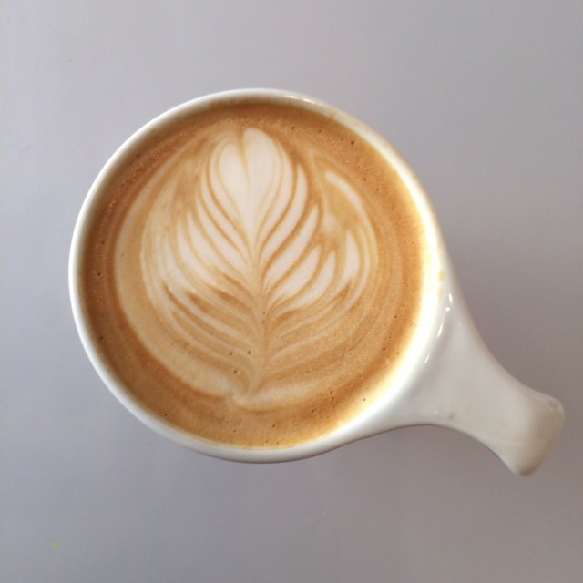 Lovely lunch latte with the lovely Carrie