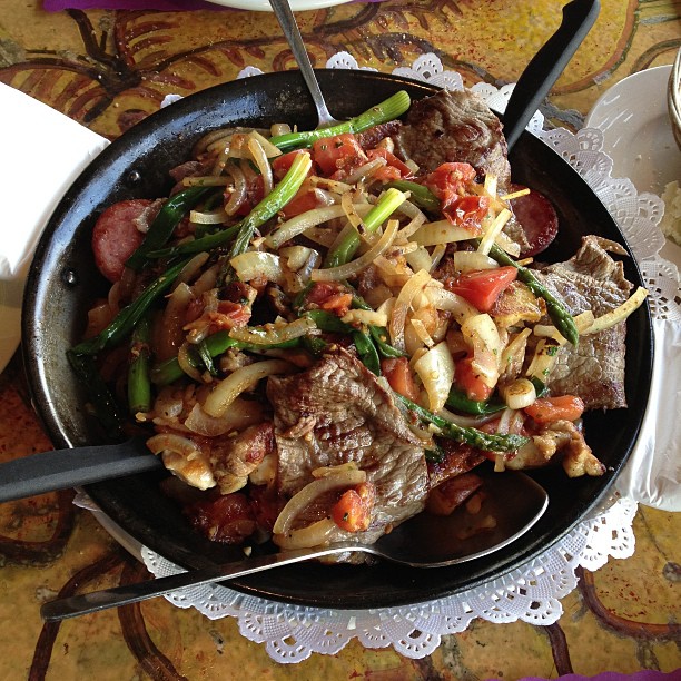 Meat platter.