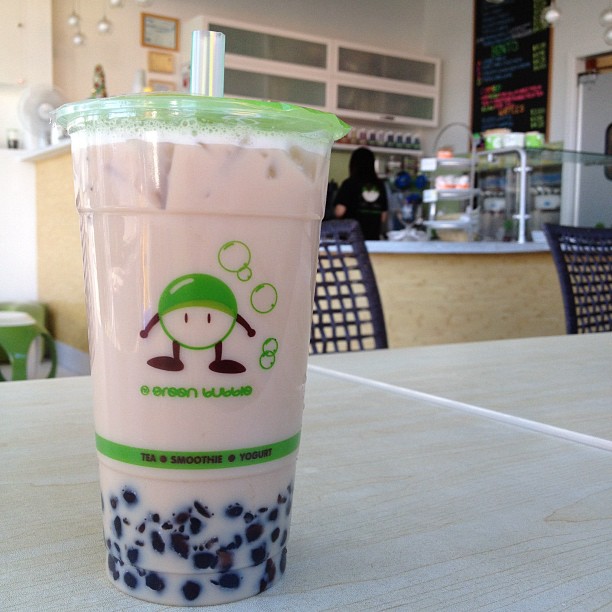 Mmm bubble milk tea before haircut