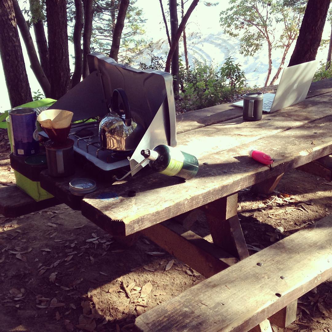 Morning coffee office