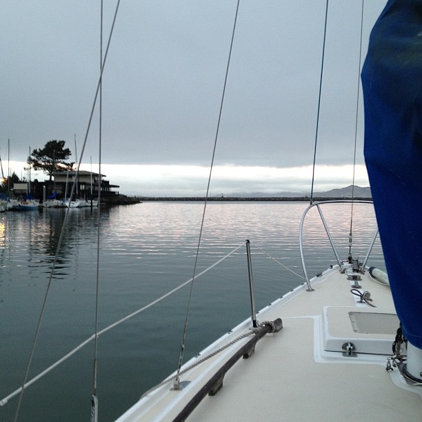 Motoring to the start line for 3 Bridge Fiasco