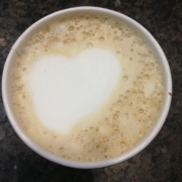 Peet's decaf latte