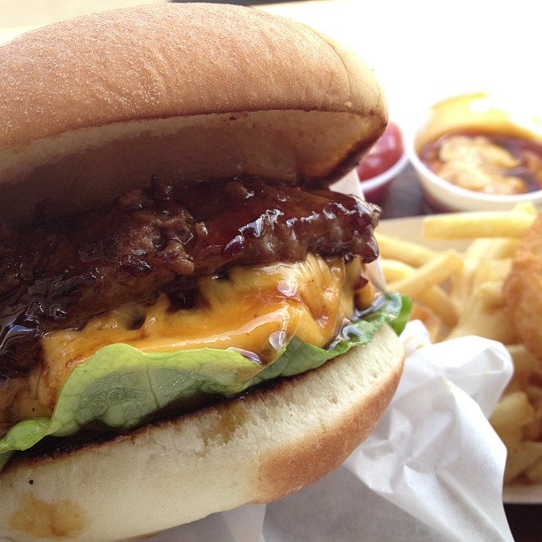 Pineapple teriyaki burger