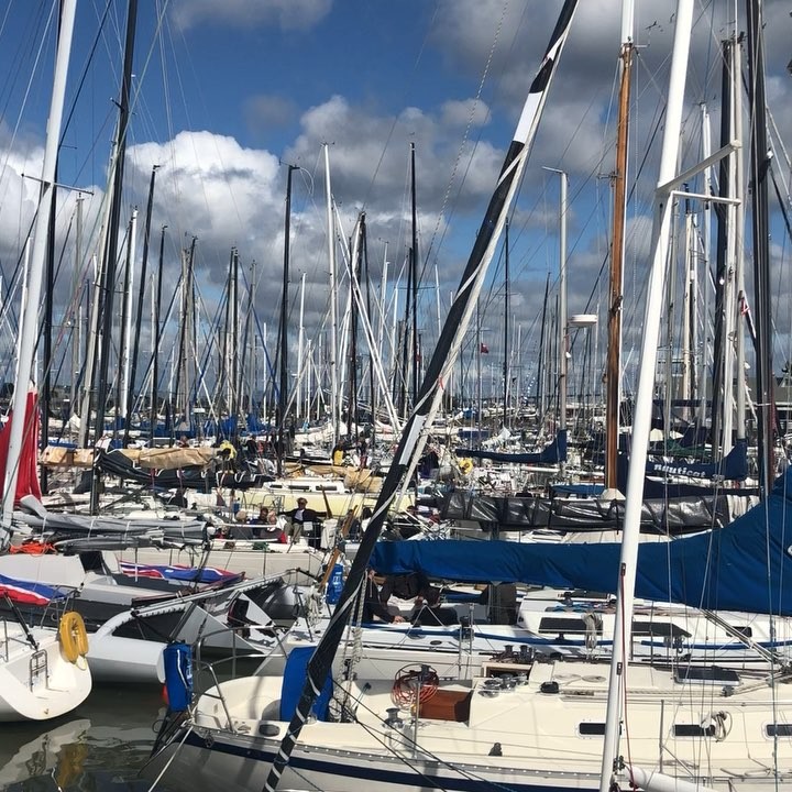 Relaxing for a moment before it all gets started