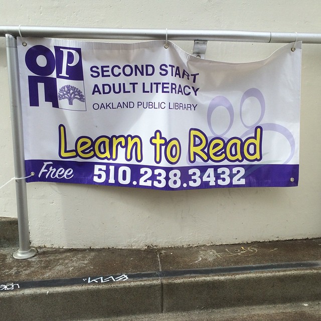 Remember how much of a pain in the butt it was to take your written drivers license test? Now picture you had no schooling and have taught yourself to read and are starting on the path to becoming a licensed driver and you've never driven before. So many signs, rules and things to know! :) So far I'm loving volunteering for Second Start at the Oakland Library, such a good program.
