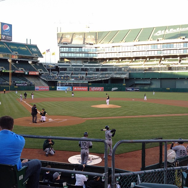Right behind home plate