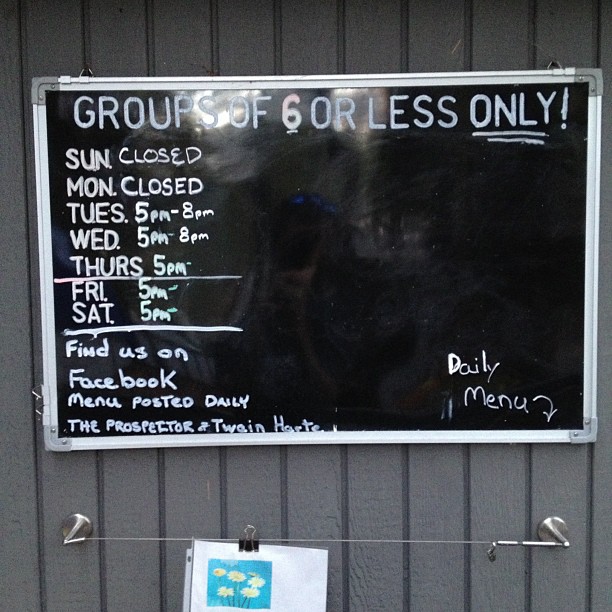 Shoot, closed on Sundays and Mondays. We'll be back.