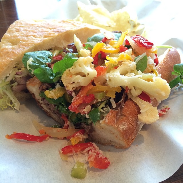 Steak sandwich at Southie