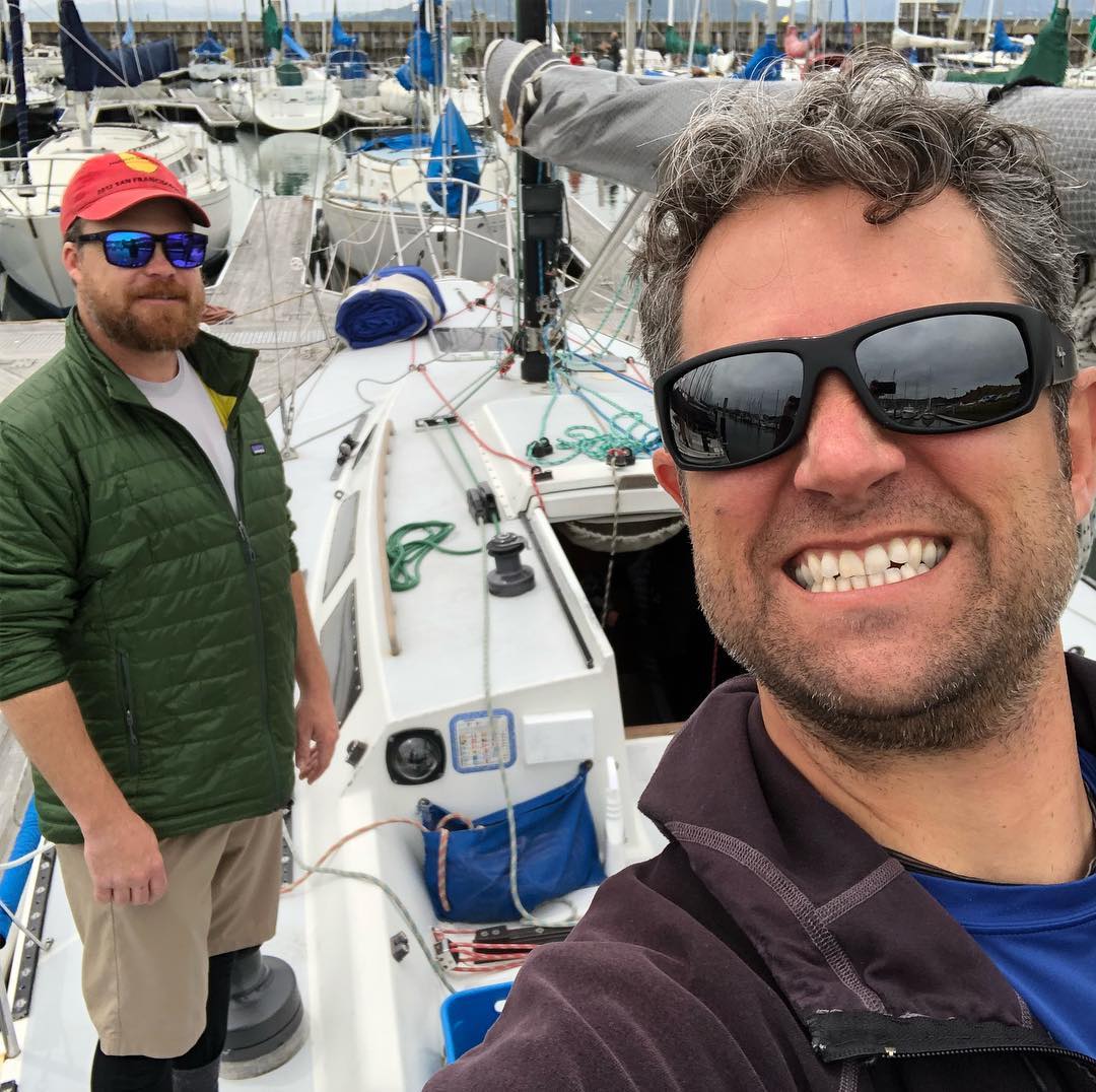 Stewball gettin ready for RYC club race around Angel Island and Treasure Island