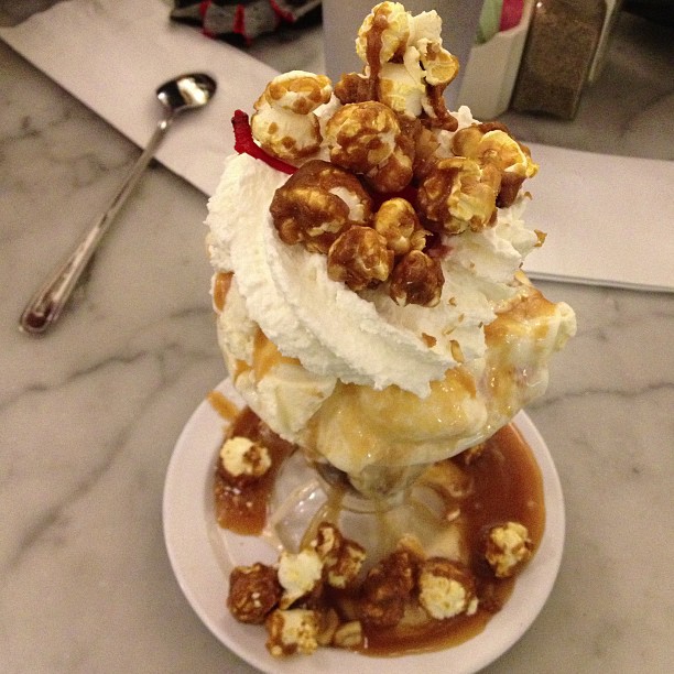 Sundae of the month: The Ballpark (w/ homemade caramel corn)