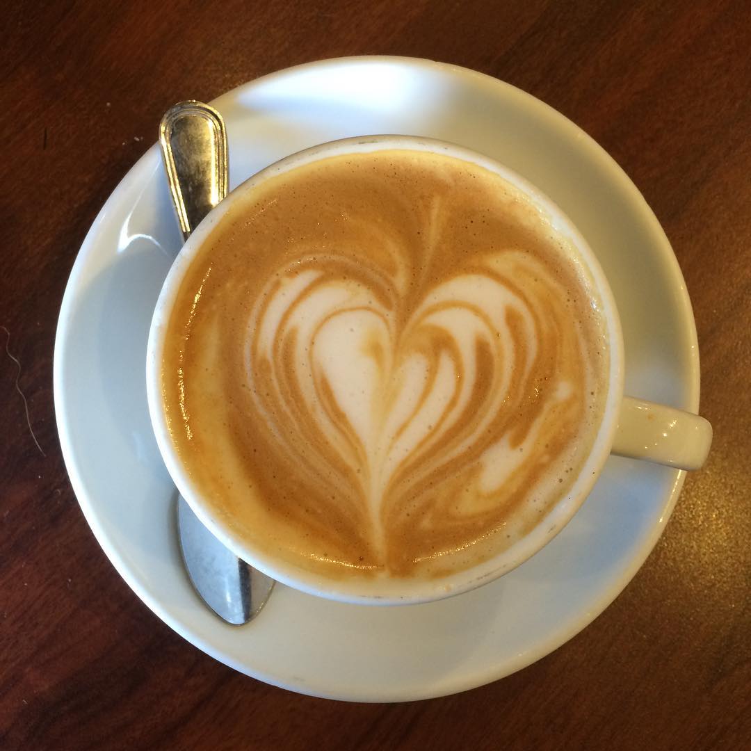 Sunday morning almond milk cappuccino